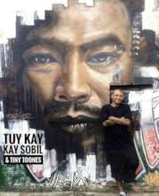 KK and the iconic mural