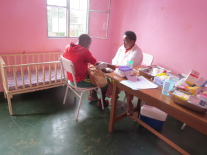 One of the teen mother during check ups