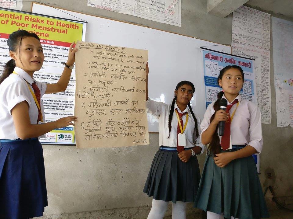 Menstrual Hygiene Awareness to 5000 Nepali Girls