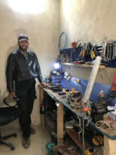 Workshop in refugee camp