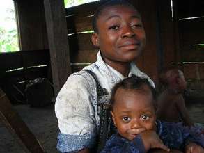 Orphan caring for another orphan