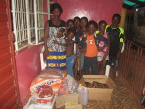 Example of food delivered to a family in need