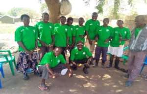 Refugees receiving trainings