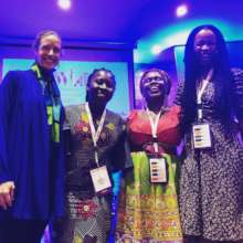 Piper, Eniola, Mkamzee, and Ronke after our panel
