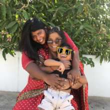 Isaiah loving his cuddles!