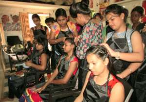 Skilled Girl's Through Beautician Business School!