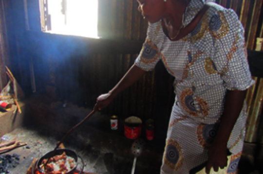Deborah cooking