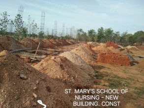 Hospital & Nursing building - construction ongoing