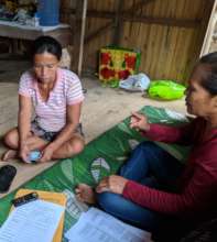 Conducting household surveys in Santa Clara