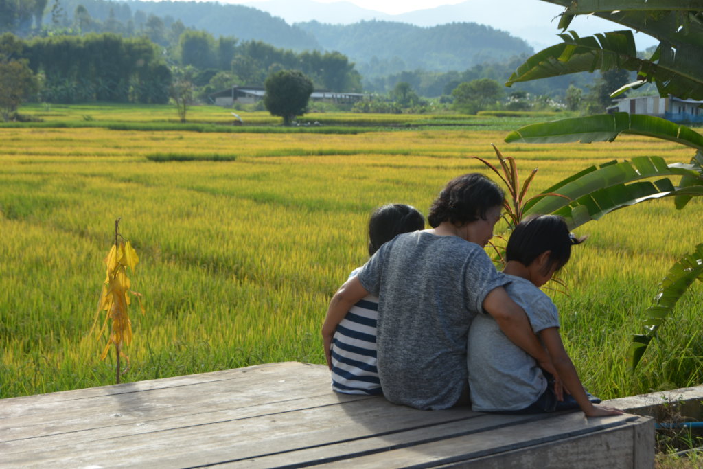 Foster family in Chiang Mai province, Thailand