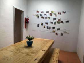 Dining Room with Photo Wall