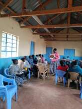 Parents discussing online safety for their childre