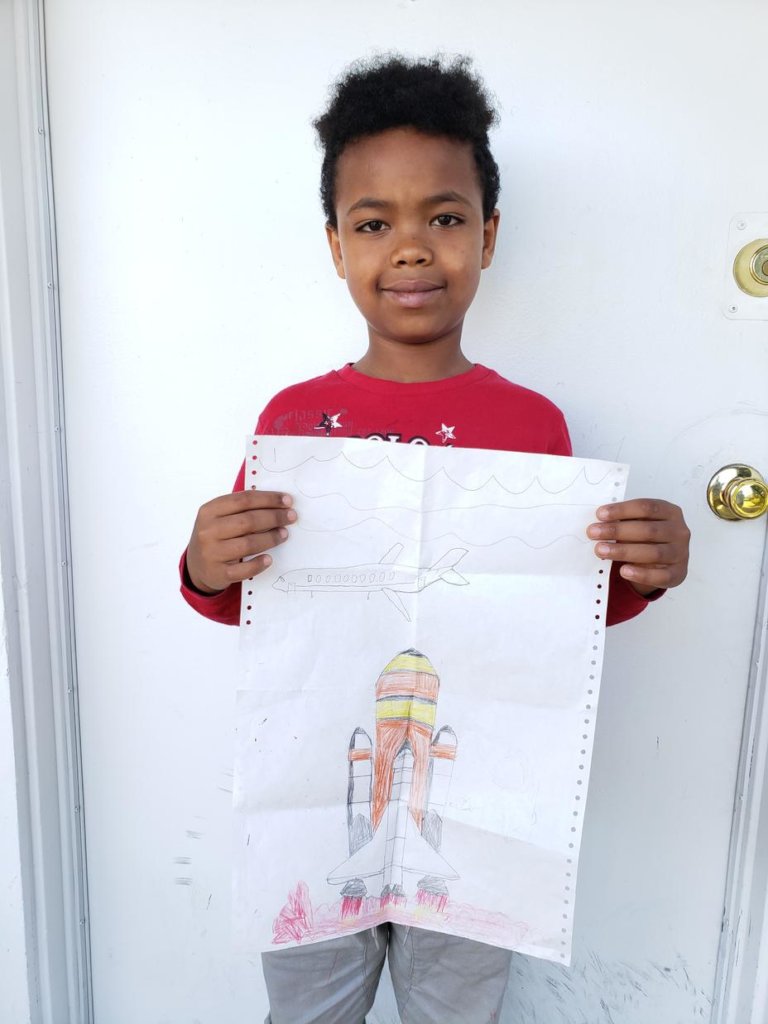 Kudus, 5, dreams of one day becoming an astronaut.