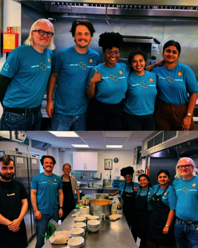 Volunteers in the canteens