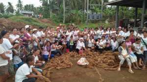Our beneficiaries during a livelihood training