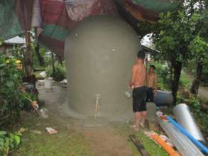 Constructing rain harvester