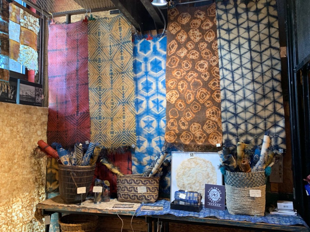 Silk and Raffia on Display, Portland Textile Month