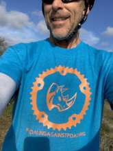 Jeff in a sweet Pedaling shirt! Get one today!