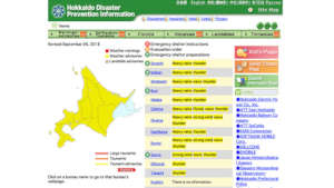 Regions affected