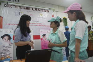 A nutritional communication session for workers