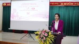 Director of VSF speaking at the ceremony