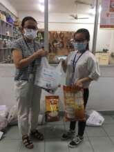 Giving essentials to workers (2)