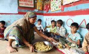Hot cooked meal at day care
