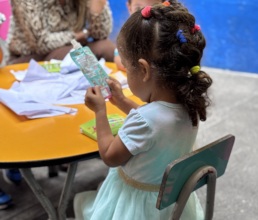 A young girl enjoying a nutritious snack