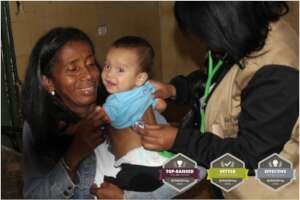 Baby Receiving Medical Checkup by SAI Doctor