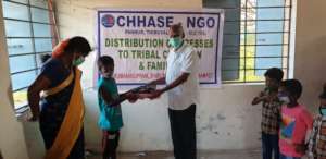 Children happy with new dresses