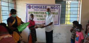 Children happy with new dresses