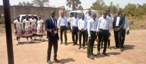 Visiting Director talks to the students