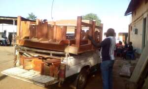 Benches and tables donated to Angic P.7. School