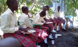 Supporting the girls with nutritious meal