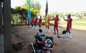 Patriotism display during flag Ceremony