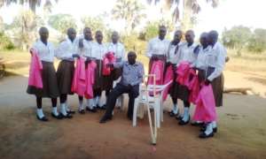 Girls & project Leader display their skillfulness