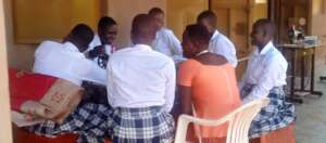 Instructors discussion home matters with students
