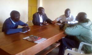 KIFA staff discussing feedback from Angic P/S