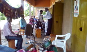 A section of Girls with project Leader