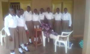 project leader mourns with their students