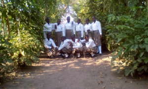 10 girls enjoy the outcome of community decision