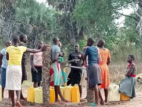 students share borehole with community