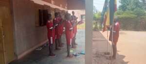 Orientating new students of the college Anthem