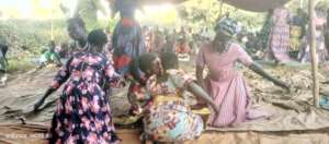 Women dance in great joy