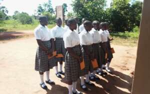 Girls that had been out of school now with KIFA
