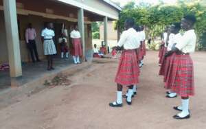 Moreen talks to the students about the training