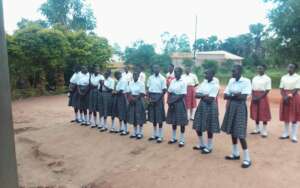 Students re-echo the poem on a bright clear day