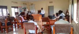 KIFA's  representative presenting a paper: meeting