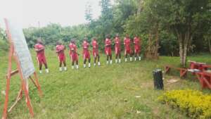 Being trianed to mount guard of honor