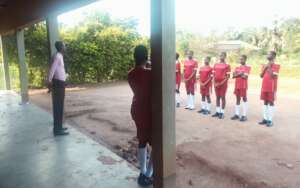 The Instructor giving out his remarks